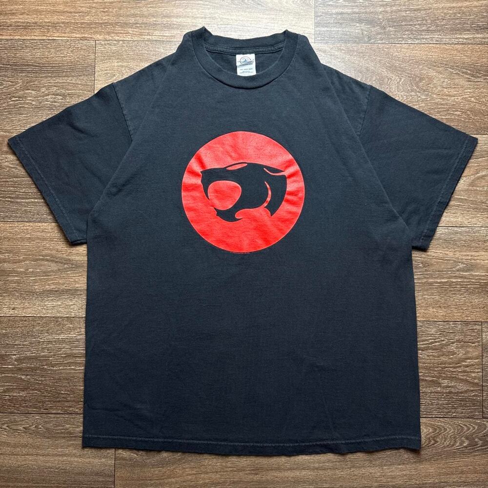 Black Vintage 1990s Thundercats Logo Tee